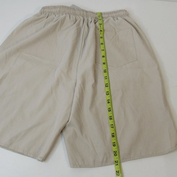 Guys Drawstring Waist Shorts Beige Size S - Picture 7 of 8